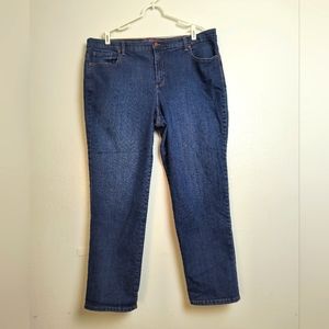 Gloria Vanderbilt Amanda High Rise Denim Pant Women's Plus Size 20W Average